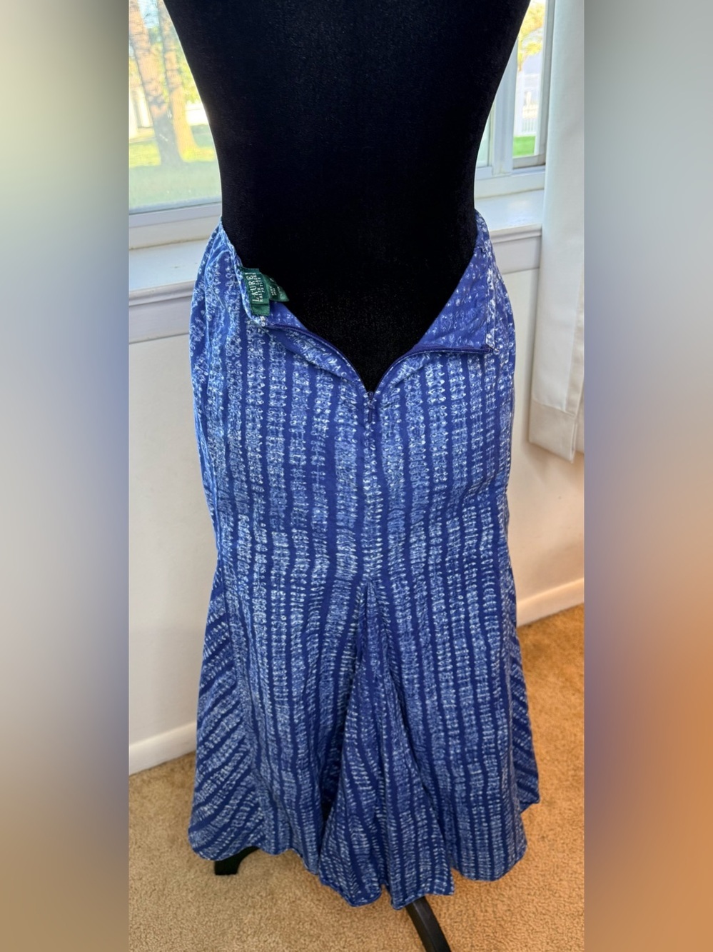 Vintage Lauren Ralph Lauren A line midi skirt preppy western prairie skirt 12 P - Picture 7 of 9